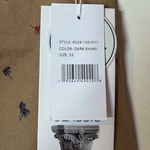 Jachs New York Stretch Chino Shorts Size 32 NWT Dark Khaki Bleecker Fit - Picture 6 of 9